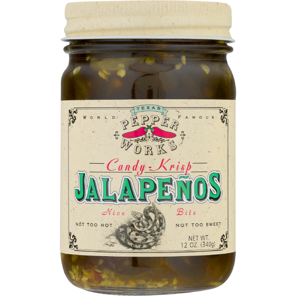 Texas Pepper Works Jalapenos Candy Krisp 12 Oz Delivery Or Pickup Near Me Instacart