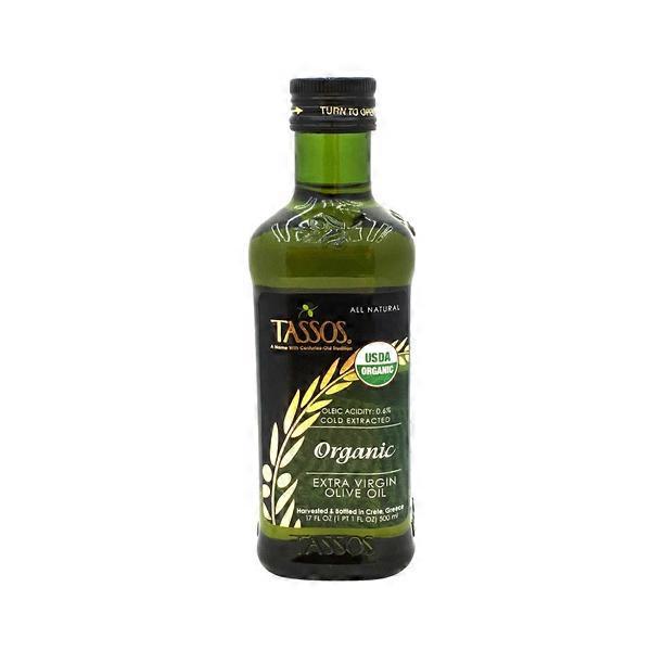 Tassos Organic Extra Virgin Olive Oil (17.1 fl oz) - Instacart