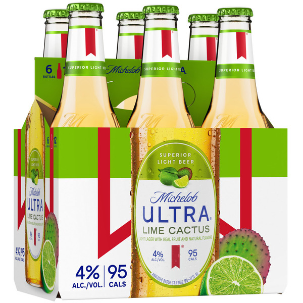 Michelob Ultra Lime Cactus Ultra Infusions Lime & Prickly Pear Cactus Light  Beer Bottles Same-Day Delivery or Pickup | Coborn's Liquor