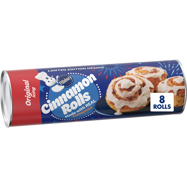 Pillsbury Cinnamon Rolls Refrigerated Pastry Dough With Original Icing