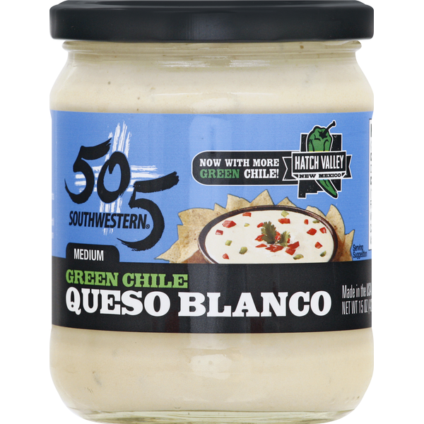 505 Southwestern Dip, Queso Blanco, Green Chile, Medium (15 oz) Instacart