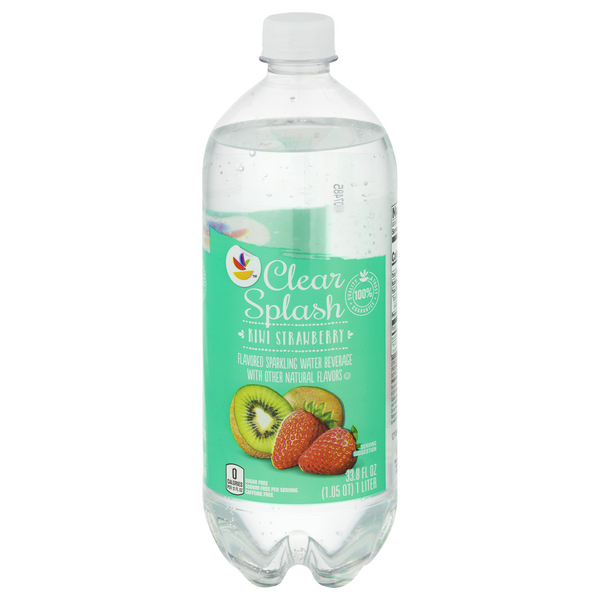 Clear Splash Sparkling Water Beverage Kiwi Strawberry