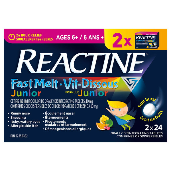 REACTINE Junior Allergy Meltaway Tablets