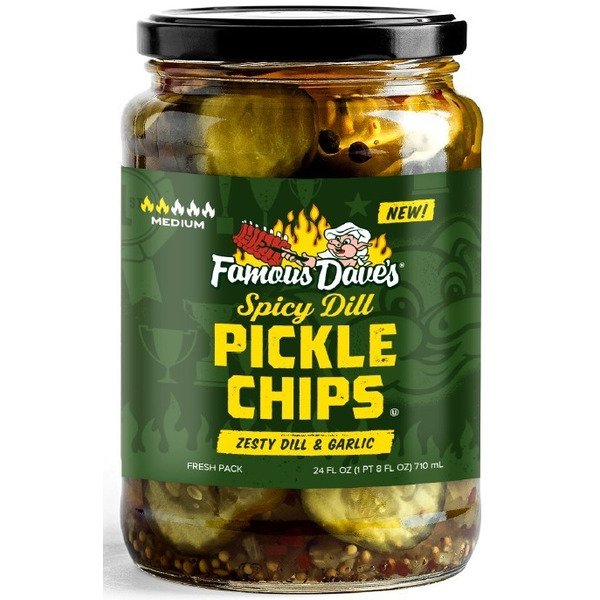 Famous Dave's Pickle Chips, Spicy Dill, Hot Same-Day Delivery or