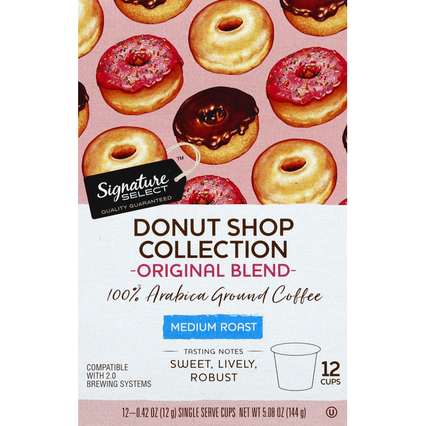 Signature SELECT Coffee, 100% Arabica, Medium Roast, Single Serve Cups