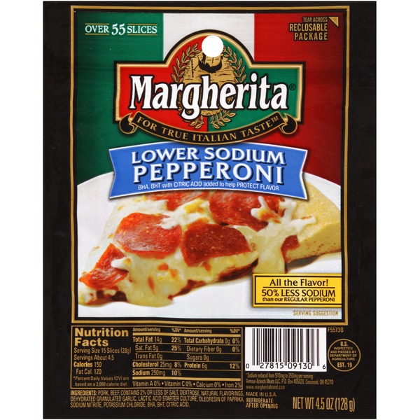 Margherita Lower Sodium Pepperoni (4.5 oz) Instacart