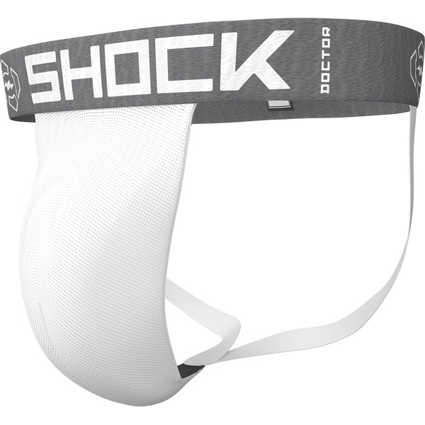 Shock Doctor Youth Core Supporter with Cup Pocket, L - White