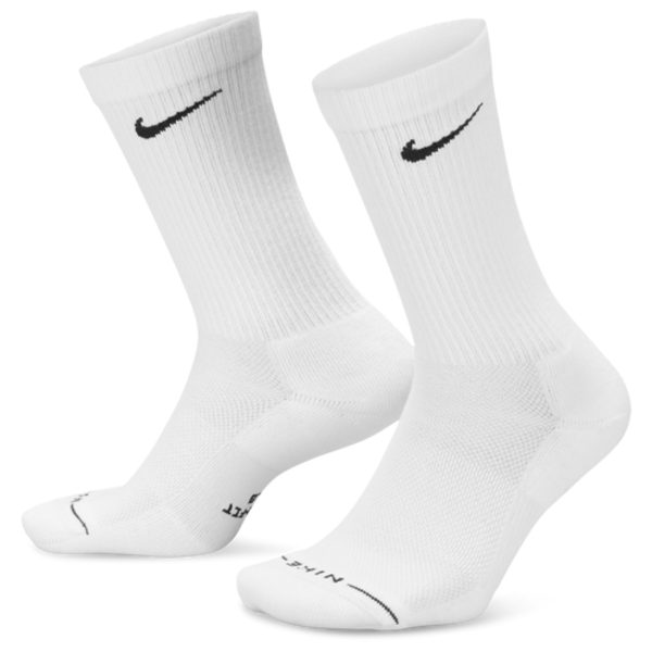 Nike Everyday Elevated Crew Socks, L - White/Black