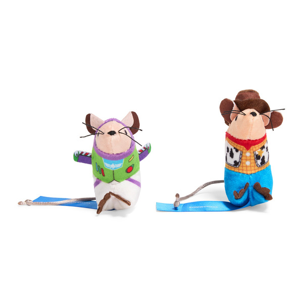 Disney Buzz Lightyear & Woody Mouse Cat Toys, X-Small