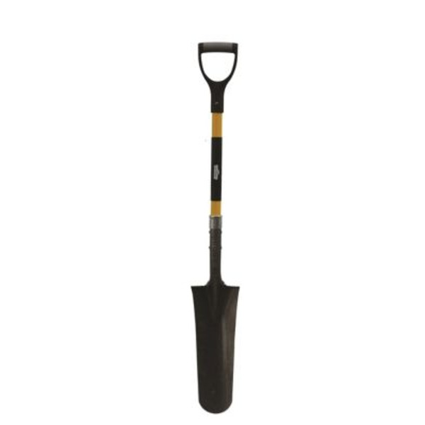Ground Work 30.7 in. Fiberglass Handle Drain Spade