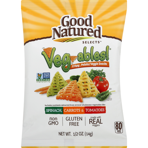 Good Natured Selects Potato/Veggie Snacks, Crispy, Vegables! (0.5 oz