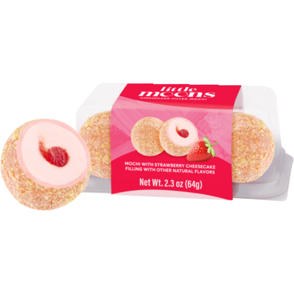 Hissho Sushi Strawberry Cheesecake Little Moons Mochi 2 Pack