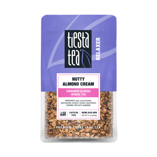 Tiesta Tea Nutty Almond Cream, Cinnamon Almond Herbal Tea, Loose