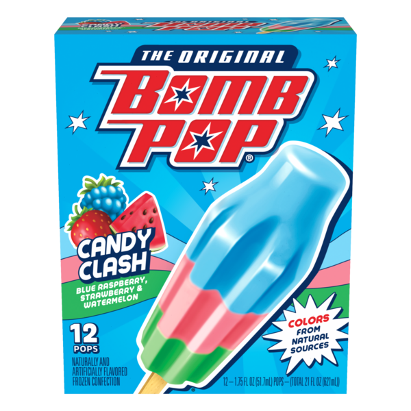 Bomb Pop Candy Clash Ice Pops
