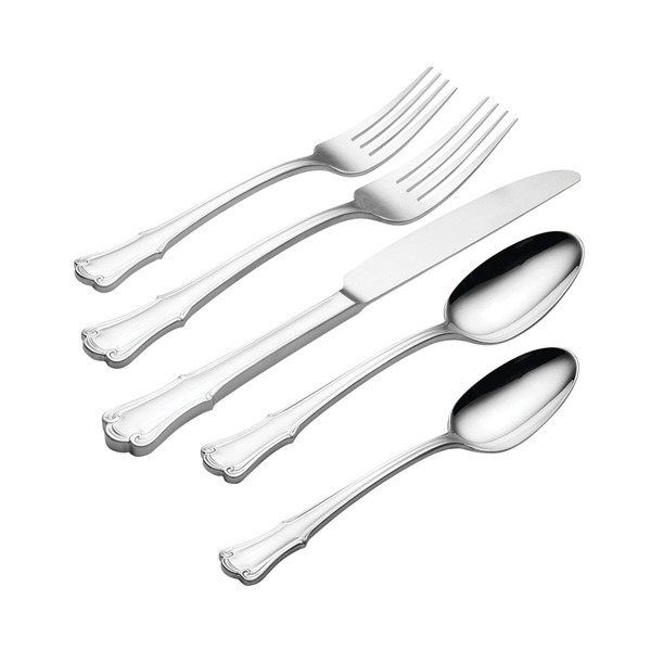 Oneida James Street Mirror 20 Piece Silver Flatware Set