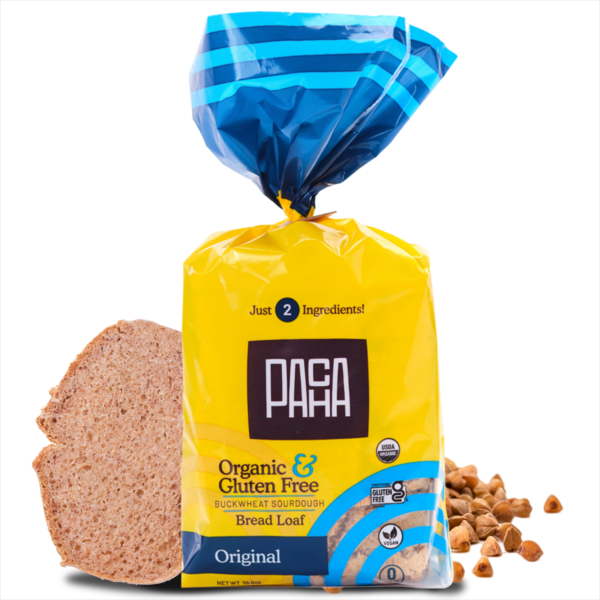 Pacha Organic Sourdough Buckwheat Bread Loaf, Gluten Free & Vegan