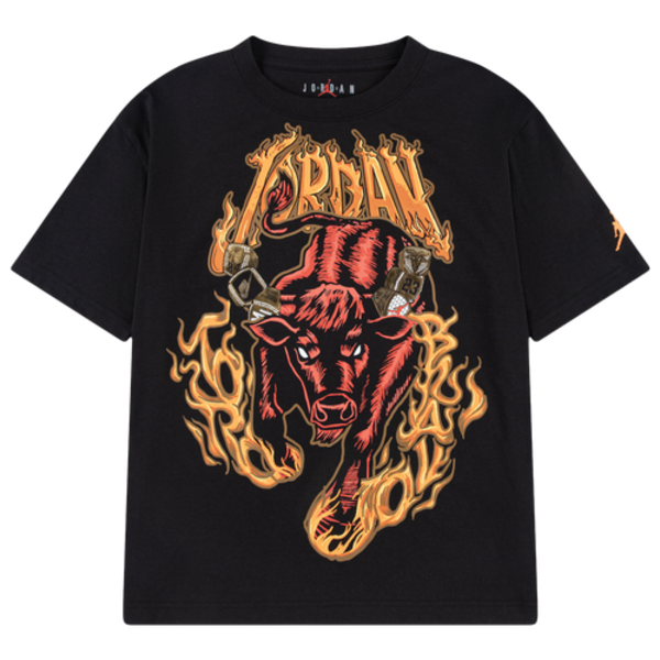 Jordan Boys' Toro Bravo Rings Retro T-Shirt, S - Black