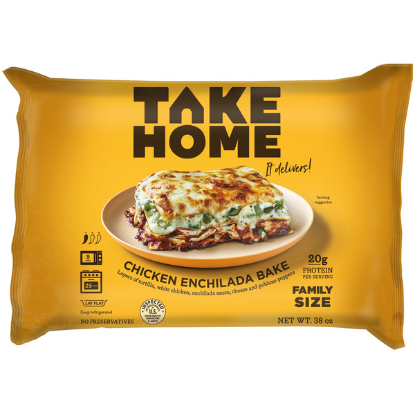 Take Home Chicken Enchilada Bake