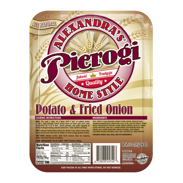 Alexandra's Potato & Fried Onion Pierogi Same-Day Delivery or