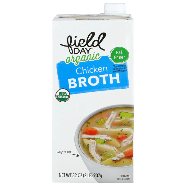 FIELD DAY Organic Fat Free Chicken Broth