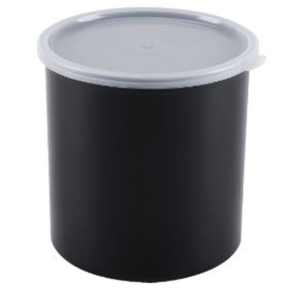 Cambro CP27110 Crock w/Lid 2.7 qt. 6-3/4"H 6-1/8" dia. black