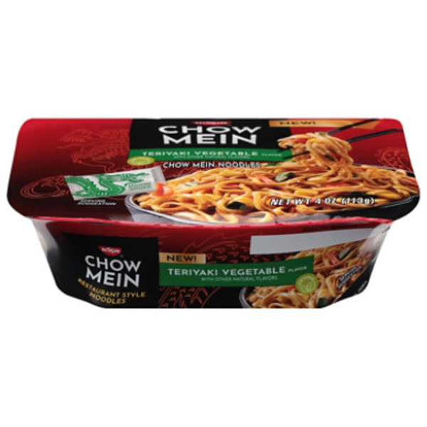 Nissin Chow Mein Noodles, Teriyaki Vegetable Flavor, Restaurant Style