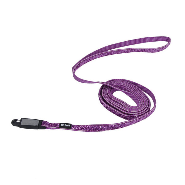 Coastal 3/8" x 6'  Orchid Sparkle Lil Pals Glitter Small Dog Leash