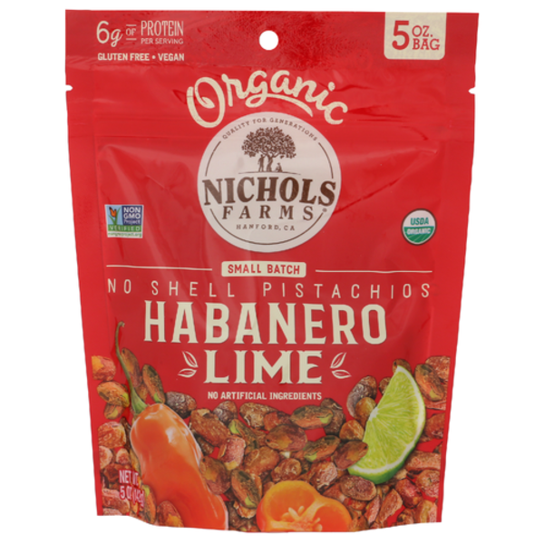 Nichols Farms Organic Habanero Lime Pistachios No Shells
