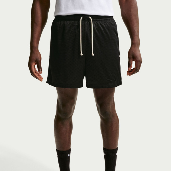 Nike Men's Dri-FIT Standard Issue 5" Mesh Basketball Practice Shorts, M - Black