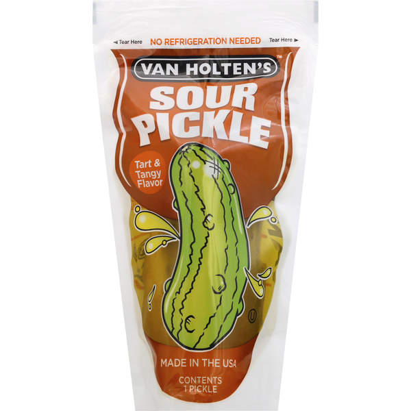 Van Holtens Sour Pickle, Tart & Tangy, Jumbo