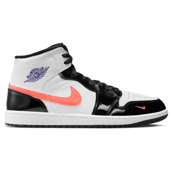 Jordan Air 1 Mid SE Shoes, Size 10 - Purple/White/Black
