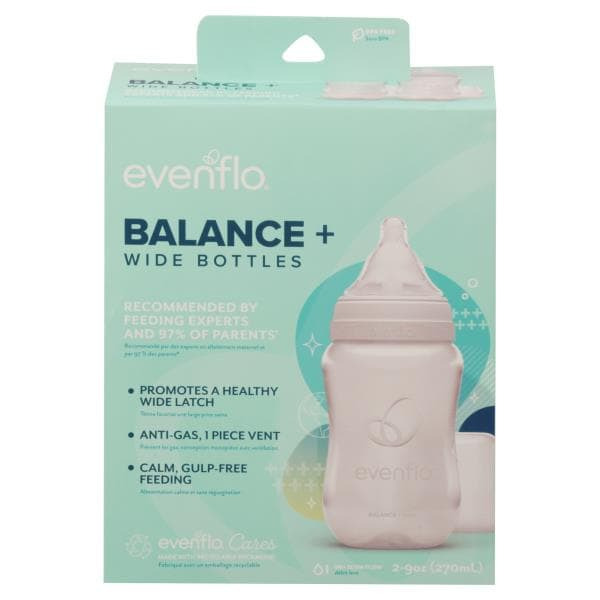 Evenflo Bottles, Wide, 9 Ounce Same-Day Delivery or Pickup | Publix