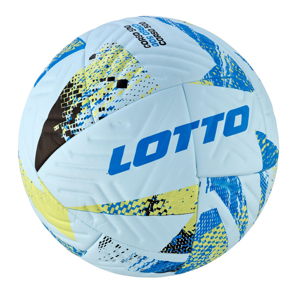 Lotto Corso 500 Soccer Ball, Size 5 - Light Blue/Yellow