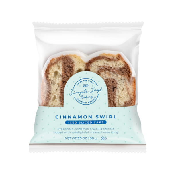 Simple Joys Bakery Cinnamon Swirl Iced Sliced Cake