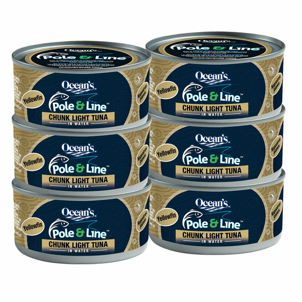 Ocean's Pole & Line Chunk Yellowfin Tuna 6 x 184 g