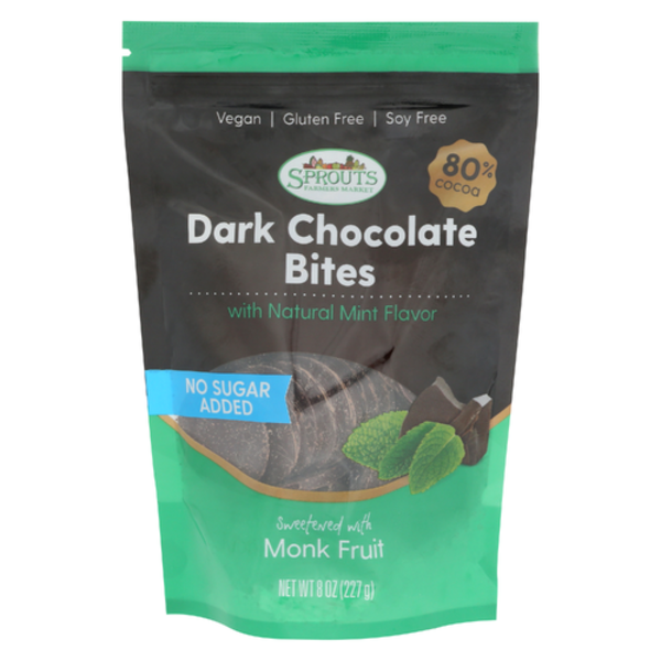 Sprouts No Sugar Added Mint Dark Chocolate Bites Same-Day Delivery