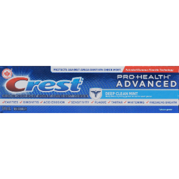 Crest Pro Health Advanced Deep Clean Mint Toothpaste Same-Day Delivery ...