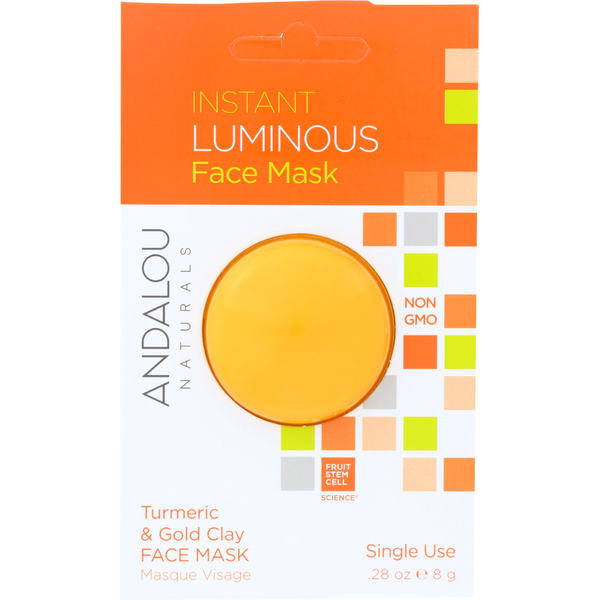 Andalou Naturals Face Mask Pod Instant Luminous Clay Same-Day