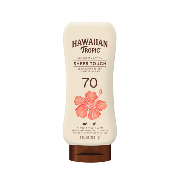 Hawaiian Tropic Lotion Sunscreen, SPF 70 - 1 oz