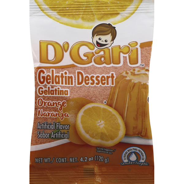 D'Gari Gelatin Dessert, Orange