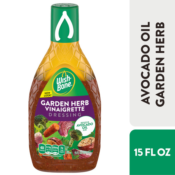Wish-Bone Avocado Oil Blend Garden Herb Vinaigrette Salad Dressing Same-Day  Delivery | Reasor's