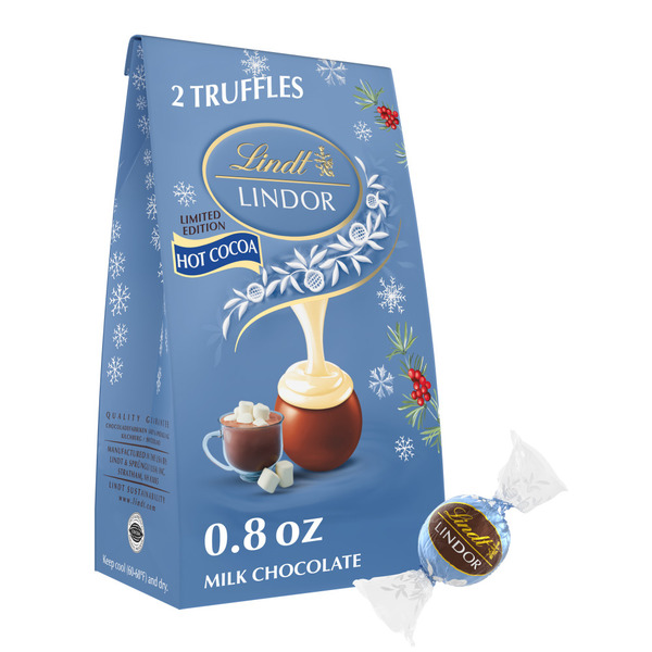Lindt Lindor Hot Cocoa Milk Chocolate Candy Same-Day Delivery