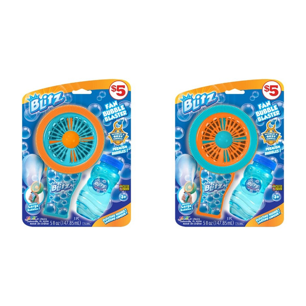 JA-RU Blitz Bubbles Electric Fan Bubble Blasters Same-Day Delivery