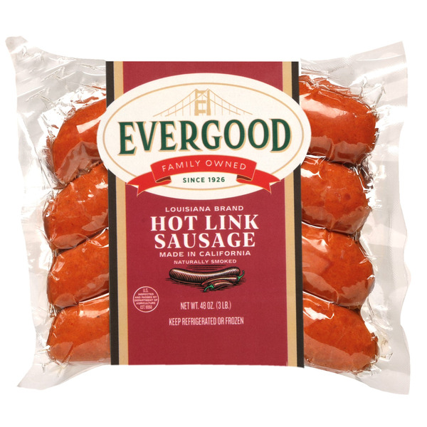 Beef Hot Link Sausage, 48 oz