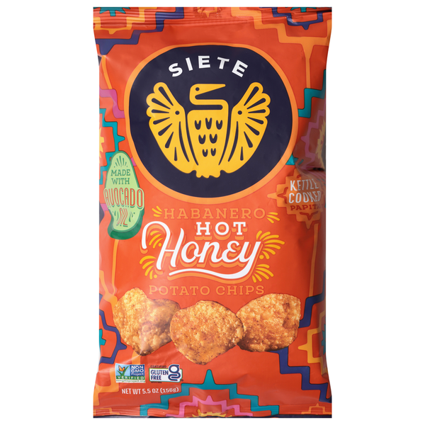 Siete 5.5Oz Habanero Honey Kettle Cooked Potato Chips (Case Of 6)