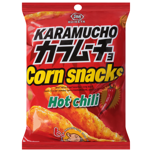 Koikeya Karamucho Corn Snacks Hot Chili