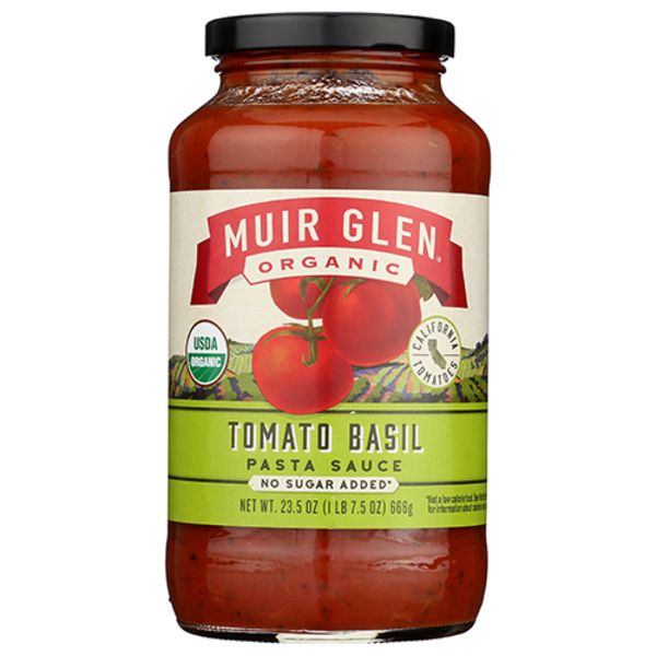 Muir Glen Organic Tomato Basil No Sugar Added Pasta Sauce