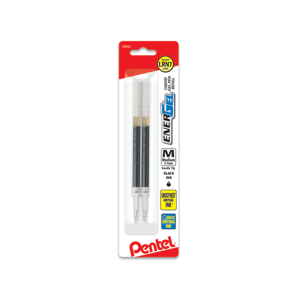 Pentel EnerGel Black Ink Medium Point Liquid Gel Pen Refill