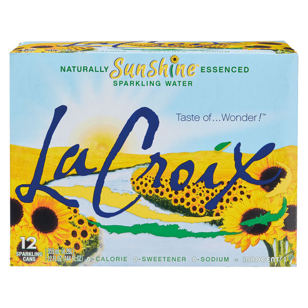 La Croix Sunshine Sparkling Flavored Water Same-Day Delivery or