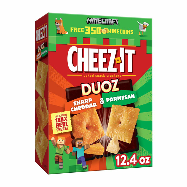 Walmart CheezIt DUOZ Cheese Crackers, Baked Snack Crackers, Lunch